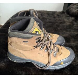 Vasque Wasatch Brown Leather Hiking Boots Gore Tex Waterproof 7166 Sz 12 M